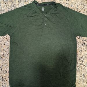 Men's Green Henley Shirt